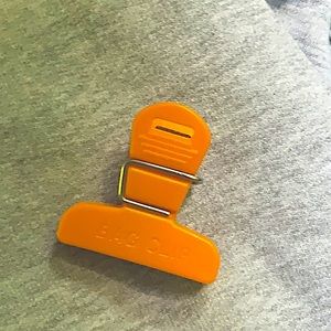 A orange clip